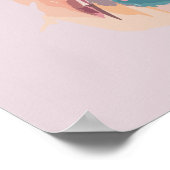 Waterverf Schattige Hooded Ninja Cat Poster (Hoek)