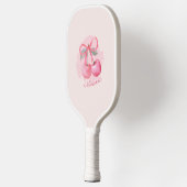 Waterverf schattige kersen en bogen. pickleball paddle (Links)