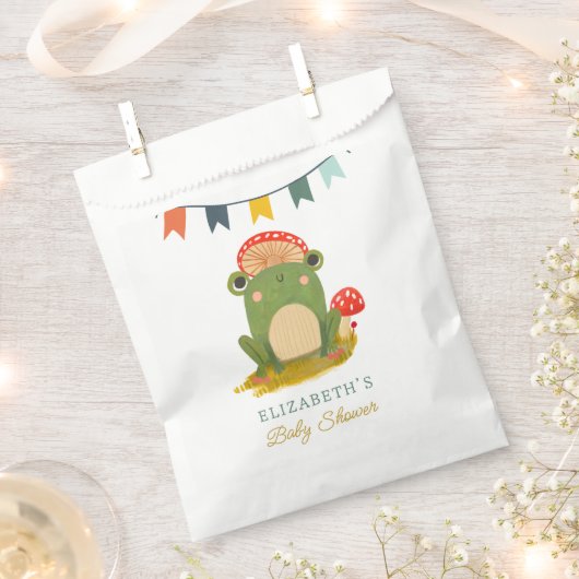 Waterverf Schattige kikkerBaby shower Bedankzakje (Geknipt)