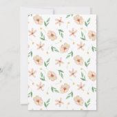 Waterverf Schattige konijn met ballon paasbrunch Kaart (Achterkant)