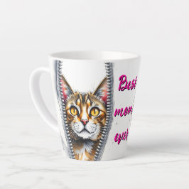 Waterverf Schattige Mooie Moderne Kat Collectie Latte Mok