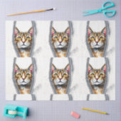 Waterverf Schattige Mooie Moderne Kat Collectie Tissuepapier (Craft)