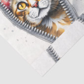 Waterverf Schattige Mooie Moderne Kat Collectie Tissuepapier (Detail)