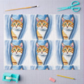 Waterverf Schattige Mooie Populaire Kat Collectie Tissuepapier (Craft)