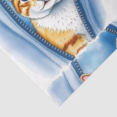 Waterverf Schattige Mooie Populaire Kat Collectie Tissuepapier (Detail)