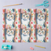 Waterverf Schattige Mooie Trendy Cat Collectie Tissuepapier (Craft)