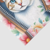 Waterverf Schattige Mooie Trendy Cat Collectie Tissuepapier (Detail)