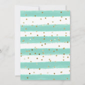 Waterverf Schattige Oerwoud Tijger Baby shower Kaart (Achterkant)