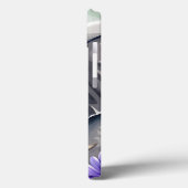 Waterverf schattige olifant en paarse bloemen Case-Mate iPhone case (Achterkant / Links)