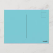 Waterverf schattige regenboogeenhoorn briefkaart (Achterkant)