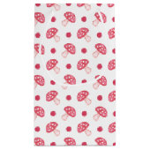 waterverf schattige rode paddenstoelen en polka-st klein cadeauzakje (Achterkant)