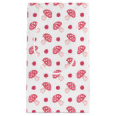 waterverf schattige rode paddenstoelen en polka-st klein cadeauzakje (Voorkant)