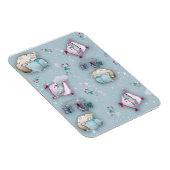 Waterverf schattige slaapkittens en hun magneet (Rechterzijde)