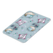 Waterverf schattige slaapkittens en hun magneet (Linkerzijde)