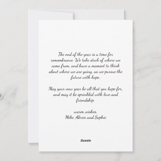 Waterverf Schattige Sneeuwman Familie Prettig Kers Feestdagenkaart (Achterkant)