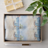 Waterverf Schattige Sneeuwman op vakantie Tissuepapier (Geschenk)