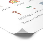 Waterverf schattige vrucht van het gedistilleerde  poster (Hoek)