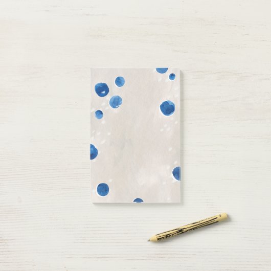 Waterverf schattige zeepijpstippen post-it® notes (Op bureau)