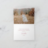 Waterverf Schattigee Baby olifant roze Waterverf Bedankkaart (Binnen)