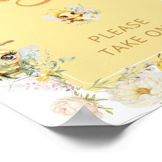 Waterverf Schattigee bijengunsten Poster (Hoek)