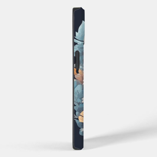 Waterverf Schattigee Bloemen Kat Splash Case-Mate iPhone Case (Achterkant / Rechts)