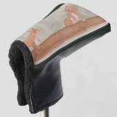Waterverf Schattigee bosachtige eekhoorns Golfheadcover (3/4 voorkant)