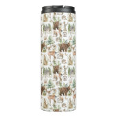 Waterverf Schattigee bosdieren Thermosbeker (Achterkant)