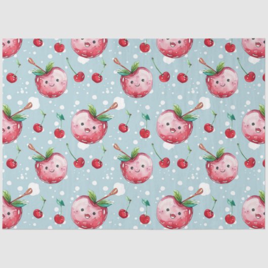 Waterverf Schattigee Cherry Decoupage Art Tissuepapier (Voorkant)