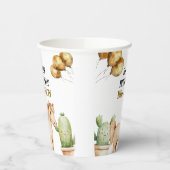 Waterverf Schattigee Cowboy 1e Rodeo Verjaardag Papieren Bekers (Links)