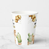 Waterverf Schattigee Cowboy 1e Rodeo Verjaardag Papieren Bekers (Rechts)