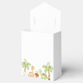 Waterverf Schattigee dinosaurus groen 3e verjaarda Bedankdoosjes (Geopend)