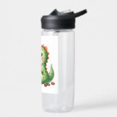 waterverf Schattigee Dinosaurus T Rex drink koffie Waterfles (Links)