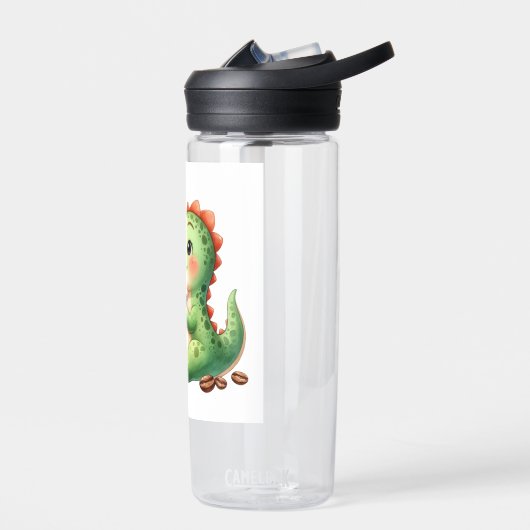 waterverf Schattigee Dinosaurus T Rex drink koffie Waterfles (Links)