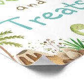 Waterverf Schattigee Dinosaurussen Groen Snoep & T Poster (Hoek)