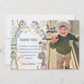 Waterverf Schattigee Dragon Verjaardag Bedankt Car Kaart (Voorkant)