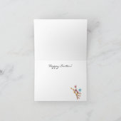 Waterverf Schattigee grillige Pasen Wenskaart Kaart (Binnen)