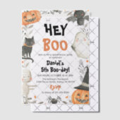 Waterverf Schattigee Halloween Spooktacular Birthd Vellum Uitnodigingen (Offset (Uitnodiging))