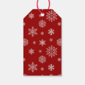 Waterverf Schattigee kerstkat in een kerstmuts Cadeaulabel (Achterkant)