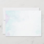 Waterverf Schattigee Kitty Cat Baby shower Party F Kaart (Achterkant)