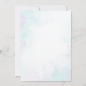 Waterverf Schattigee Kitty Cat Baby shower Party Kaart (Achterkant)