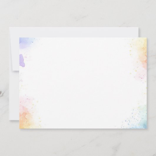 Waterverf Schattigee Kitty Cat Bedankt Card Kaart (Achterkant)