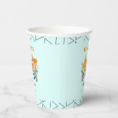 Waterverf Schattigee kleine kip familie Baby showe Papieren Bekers (Rechts)