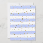 Waterverf Schattigee olifant en blauwe Rozen Kaart (Achterkant)