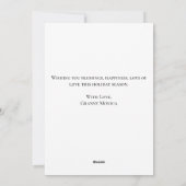 Waterverf Schattigee Pinguïn Vrolijk Kerstfeest Ki Feestdagenkaart (Achterkant)