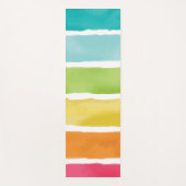 Waterverf Schattigee regenboogkleuren. Yogamat (Voorkant)