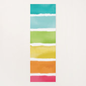 Waterverf Schattigee regenboogkleuren. Yogamat (Achterkant)