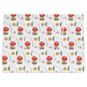 Waterverf Schattigee Rode Muschrooms Illustratie Groot Cadeauzakje (Voorkant)