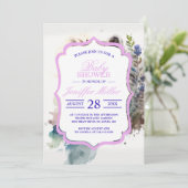 Waterverf Schattigee Wasbeer Spring Flowers Kaart (Staand voorkant)