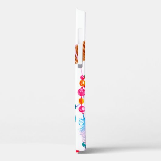 Waterverf schedel, geïsoleerd op wit Case-Mate iPhone case (Achterkant / Links)