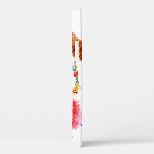 Waterverf schedel, geïsoleerd op wit Case-Mate iPhone case (Achterkant / Rechts)